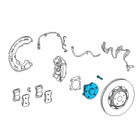 OEM 2019 Lexus LS500 Wheel Bearing And Hub Assembly Diagram - 43550-50070