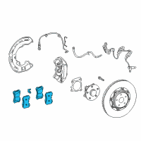 OEM Lexus LS500 Disc Brake Pad Kit Diagram - 04465-11020