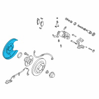 OEM 2001 Infiniti I30 Splash Shield Diagram - 44160-2Y000