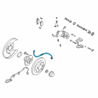 OEM 2004 Infiniti I35 Hose Assembly - Brake, Rear Diagram - 46210-4Y90B