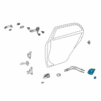 OEM 2012 Toyota RAV4 Lock Assembly Diagram - 69060-02200