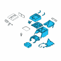 OEM Dodge Ram 1500 BOX/BIN-Floor Diagram - 1DL12ZJ8AA