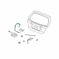 OEM Honda Cable, Tailgate Opener Diagram - 74830-TF0-010