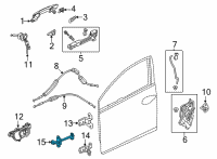 OEM 2022 Honda Civic CHECKER, FR- DOOR Diagram - 72340-T20-A01