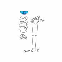 OEM 2019 Cadillac XT5 Upper Spring Insulator Diagram - 23370716