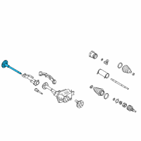 OEM 2013 Chevrolet Avalanche Front Drive Axle Inner Shaft Diagram - 22780163