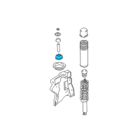 OEM 2005 Hyundai Sonata Bushing-Upper "B", Rear Diagram - 55343-38600