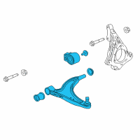 OEM 2013 Buick Regal Lower Control Arm Diagram - 23354432