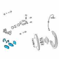 OEM 2012 Chevrolet Caprice Front Pads Diagram - 92257988