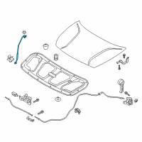 OEM 2022 Kia Niro EV Rod Assembly-Hood Stay Diagram - 81170G5000