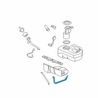 OEM 2008 Pontiac Solstice Strap-Fuel Tank Diagram - 15833282