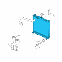 OEM 2006 Dodge Dakota Engine Cooling Radiator Diagram - 55056506AE