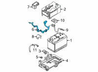 OEM Kia K5 Battery Wiring Assembly Diagram - 91850L3000