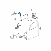 OEM 2011 Honda Civic Cylinder, Passenger Side Door Diagram - 72145-SNA-A01