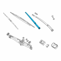 OEM 2005 BMW 330xi Right Wiper Arm Diagram - 61-61-7-007-128