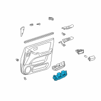 OEM 2002 Lexus RX300 Master Switch Assy, Power Window Regulator Diagram - 84040-48020-C0