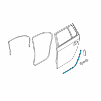 OEM BMW 525i Gasket, Door Joint, Bottom Rear Left Diagram - 51-22-7-033-797