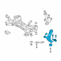 OEM Hyundai Arm Complete-Front Lower, LH Diagram - 54500-3S200
