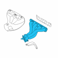 OEM 2015 Kia Forte5 Exhaust Manifold Catalytic Assembly Diagram - 285102E410