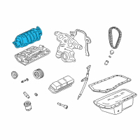 OEM Oldsmobile LSS Intake Plenum Diagram - 89017272