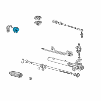 OEM 2003 Honda Odyssey Mounting, Rubber Diagram - 53436-S0X-A01