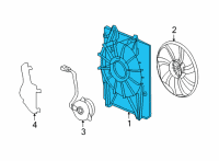 OEM 2022 Acura MDX SHROUD, A/C Diagram - 38615-61A-A01