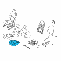 OEM BMW Z3 Foam Plastic Seat Diagram - 52-10-2-693-070