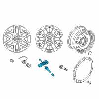 OEM 2015 Ford F-150 Wheel, Steel Diagram - FL3Z-1015-A