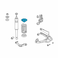 OEM 2007 Honda Civic Rubber, Rear Spring Mounting Diagram - 52691-SNV-P00