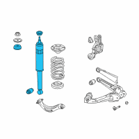 OEM 2008 Honda Civic Shock Absorber Assembly, Rear Diagram - 52610-SNC-A02