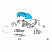 OEM Cadillac CT4 Mirror Cover Diagram - 22835015