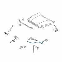 OEM 2021 Toyota Sequoia Release Cable Diagram - 53630-0C021