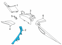 OEM 2020 BMW X6 COVER, COLUMN C, BOTTOM LEFT Diagram - 51-43-7-949-921