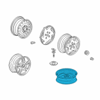 OEM 1998 Honda Accord Disk, Wheel (15X4T) Diagram - 42700-S87-A91