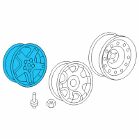 OEM 2008 Dodge Durango Aluminum Wheel Diagram - 1AU44CDMAB