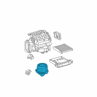 OEM 2004 Toyota Solara Fan & Motor Diagram - 87103-06041