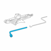 OEM 2010 Pontiac Vibe Wrench, Wheel Diagram - 94855294