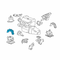 OEM 2005 Honda Accord Stopper, FR. Engine Mount (MT) Diagram - 50835-SDA-A12