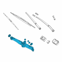 OEM 2003 BMW 330Ci Windshield Wiper Motor Diagram - 61-61-7-071-693