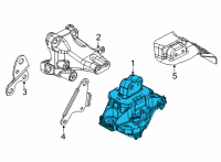 OEM 2021 Jeep Grand Cherokee L ENGINE MOUNT Diagram - 68375803AD