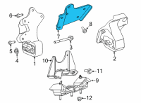 OEM 2022 Ram 1500 Bracket-Transmission Mount Diagram - 68275590AA