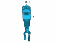 OEM 2022 Jeep Wagoneer SHOCK-AIR SUSPENSION Diagram - 68409724AD