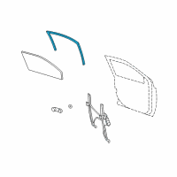 OEM 2010 Jeep Patriot WEATHERSTRIP-Front Door Glass Run Diagram - 5067769AD