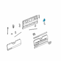 OEM Hummer H2 Hinge Diagram - 15080226