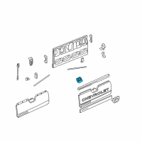 OEM 2006 Cadillac Escalade EXT Handle Diagram - 19209649