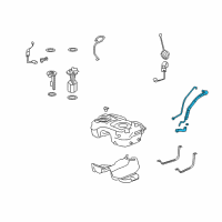 OEM 2008 Saturn Vue Filler Neck Diagram - 25891657