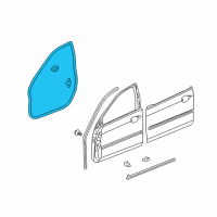 OEM Acura RL Weatherstrip, Right Front Door Diagram - 72310-SJA-A01