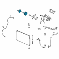 OEM 2019 Acura ILX Clutch Set, Compressor Diagram - 38900-5LA-A01