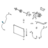 OEM Honda Civic Sensor Assembly, Press Diagram - 80450-T2F-A01