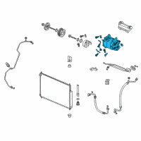 OEM 2016 Acura ILX Compressor Diagram - 38810-5LA-A01